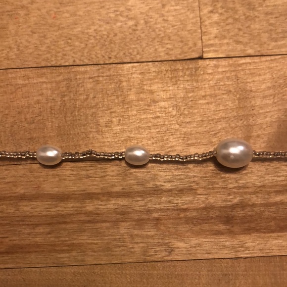 Beaded Necklace with Faux Pearls - Picture 2 of 3